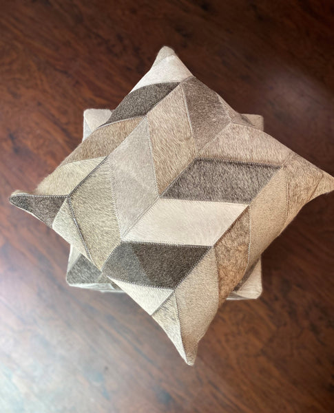 Ashton Throw Pillow, Grey (20"x20"x4")