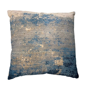 Ocean Throw Pillow, Silver (20"x20"x4")