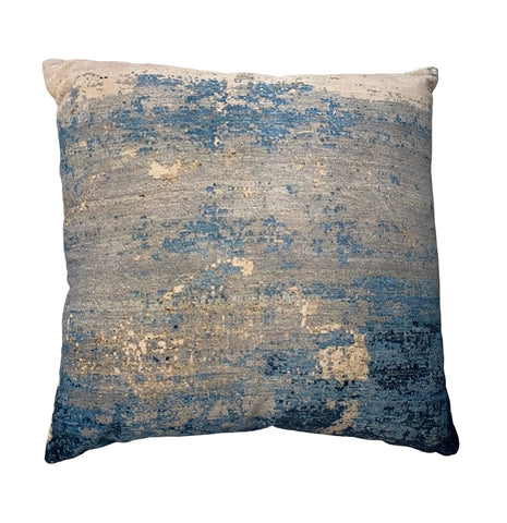 Ocean Throw Pillow, Silver (20"x20"x4")