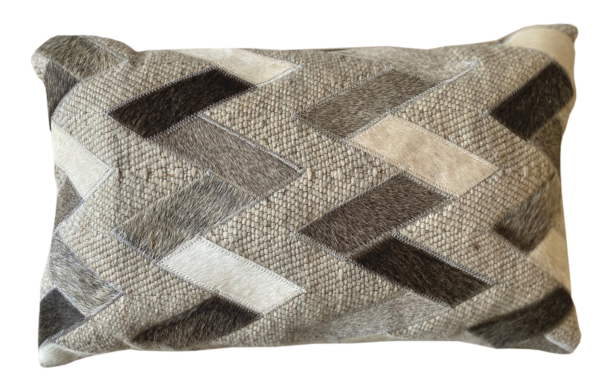 Owen Throw Pillow, Grey (13"x21"x4")