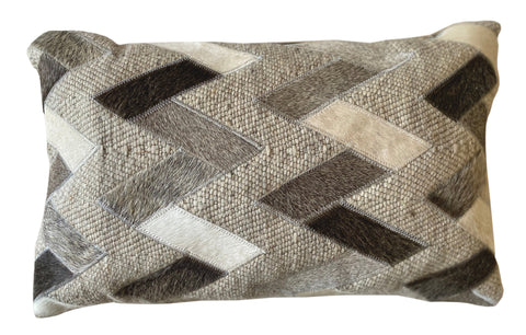 Owen Throw Pillow, Grey (13"x21"x4")