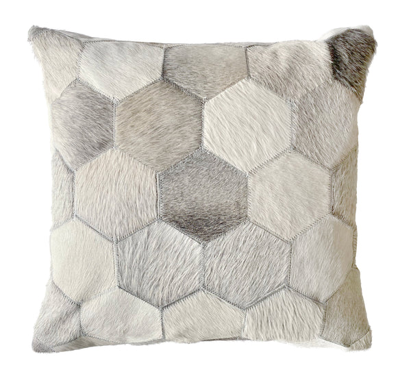 Eli Throw Pillow, Ivory (18"x18"x4")