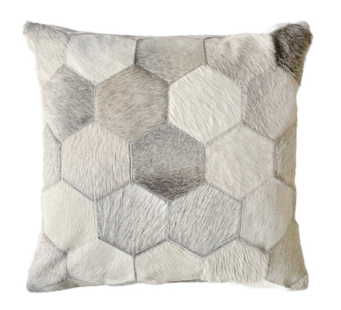 Eli Throw Pillow, Ivory (18"x18"x4")