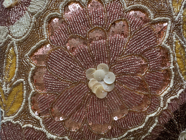 Zuri Throw Pillow, Brown/Pink (16"x16"x4")