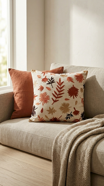 Vermont Throw Pillow (18"x18"x4")