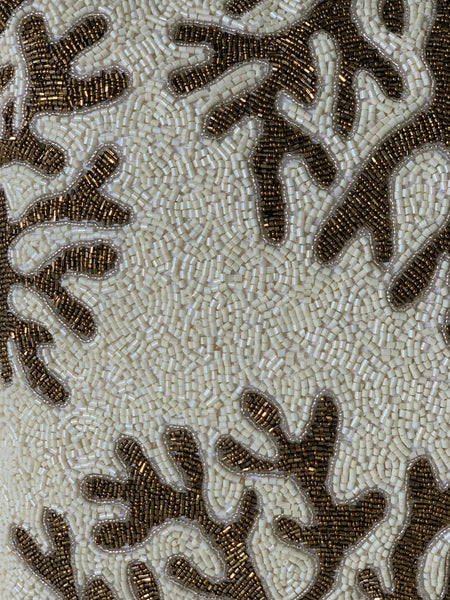 Marcus Throw Pillow, Ivory (16"x16"x3")