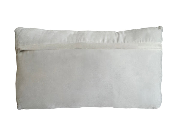 Cosmos Throw Pillow, Ivory (20"x12"x4")