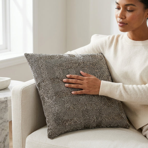 Venice Throw Pillow, Multiple colors (16"x16"x4")