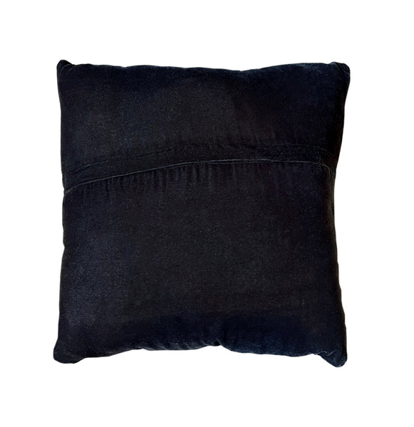 Noir Square Cowhide Pillow Cover & Insert (18"x18"x4")