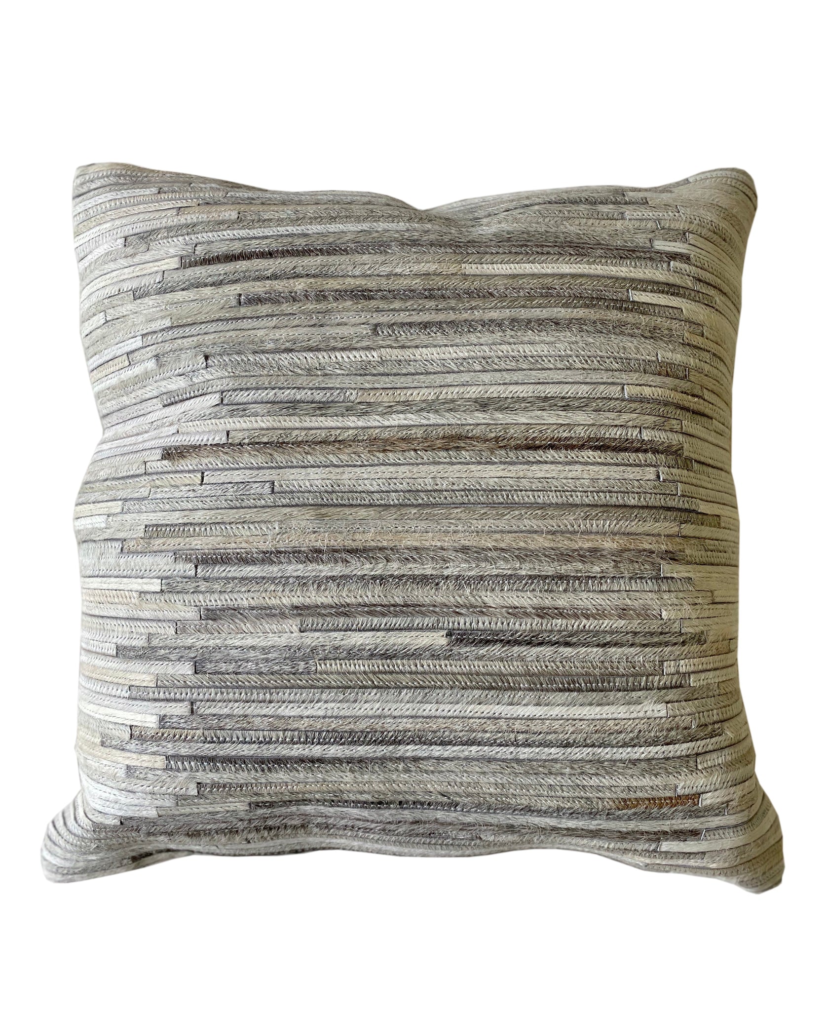 Maxwell Throw Pillow, Ivory (18"x18"x4")