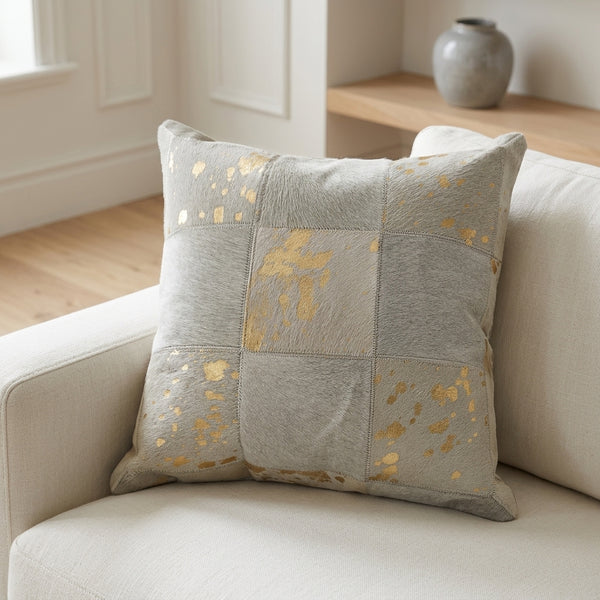 Flynn Throw Pillow, Ivory (18"x18"x4")