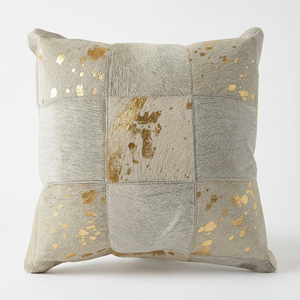 Flynn Throw Pillow, Ivory (18"x18"x4")