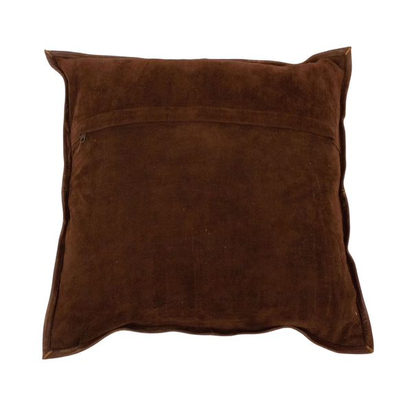 Sophie Throw Pillow, Brown (18"x18"x4")