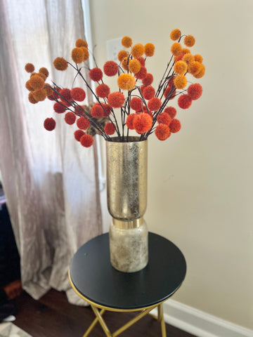 Deena Distressed Gold Cylinder Vase (multiple sizes)