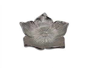 Ace Flower Bowl, Silver (6"x6"x1")