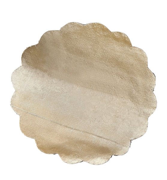 Liza beaded scalloped placemat 14" (Multiple colors)