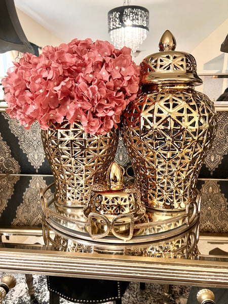 Aria Gold Ginger Jar (Multiple sizes)