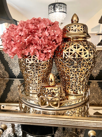Aria Gold Ginger Jar (Multiple sizes)