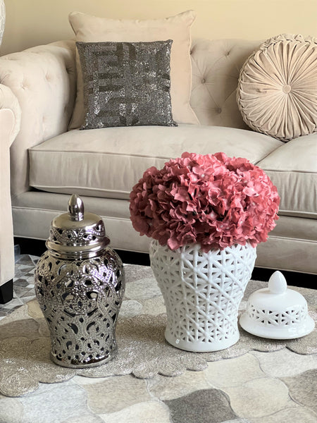Aria White Ginger Jar (Multiple sizes)