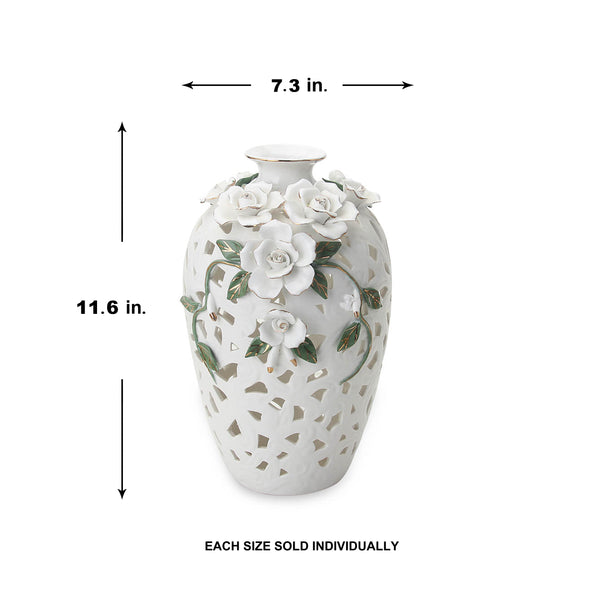 Rose Floral Vase 11.6 X 7.3 Inches