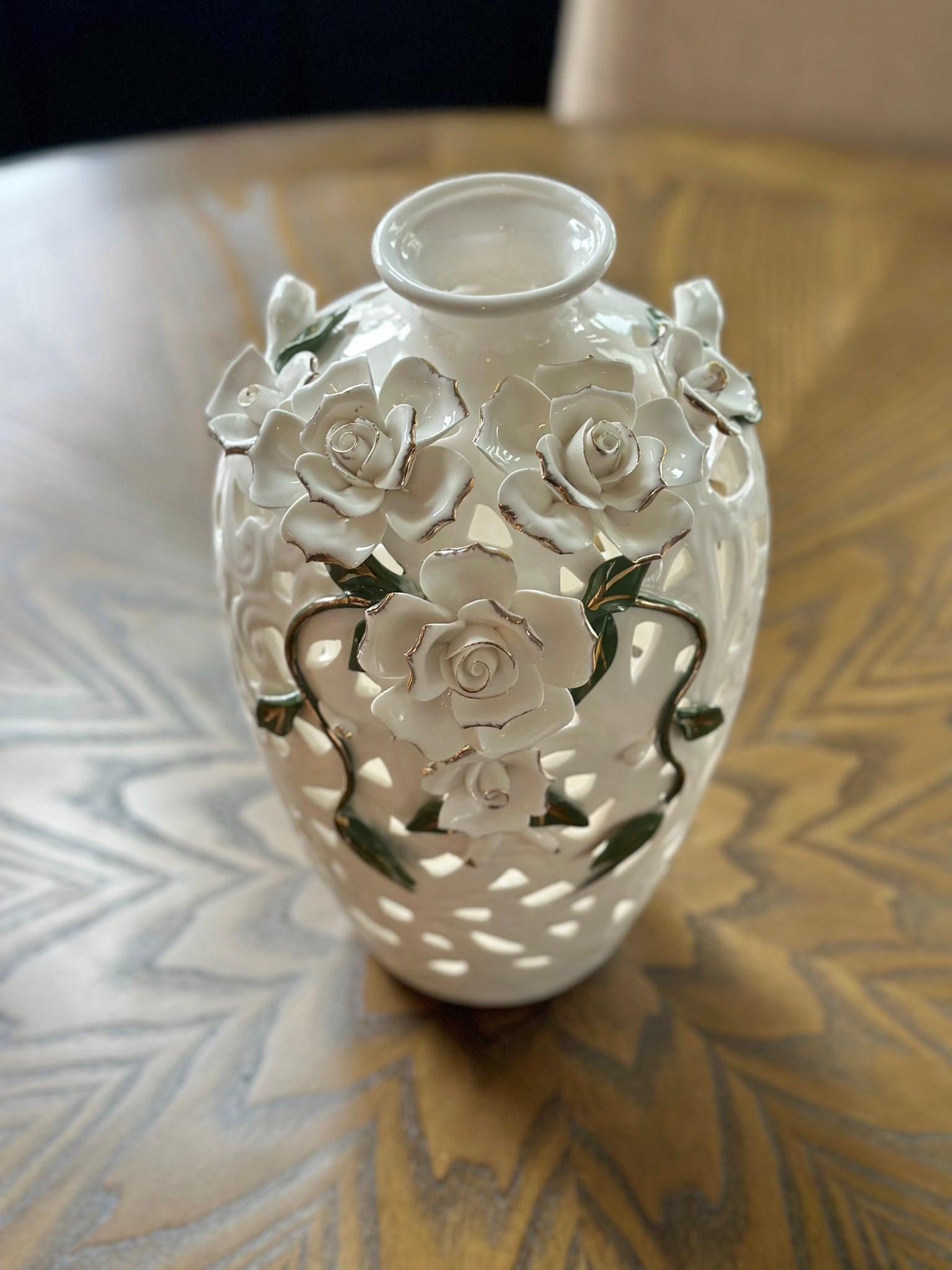 Rose Floral Vase 11.6 X 7.3 Inches