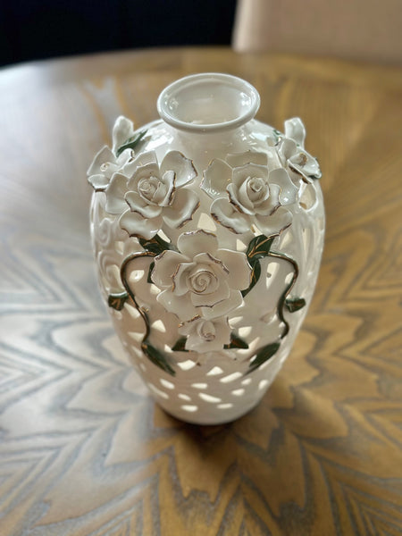 Rose Floral Vase 11.6 X 7.3 Inches