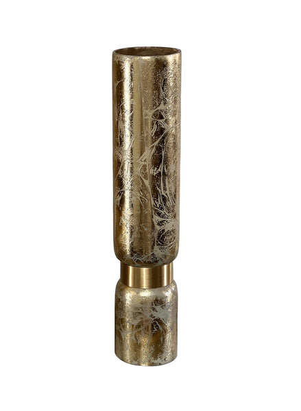 Deena Distressed Gold Cylinder Vase (multiple sizes)