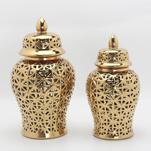 Aria Gold Ginger Jar (Multiple sizes)