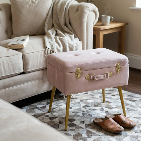 Dove Storage Stool, (20"x13.5"x19")
