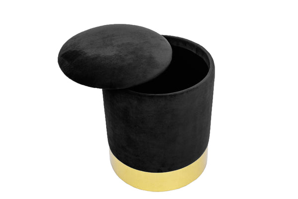 Oliver Modern Storage Ottoman, (15"x15"x16.5")