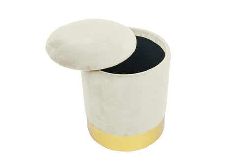 Oliver Modern Storage Ottoman, (15"x15"x16.5")