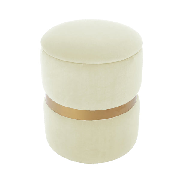 Ava Storage Ottoman, (13"x13"x15")