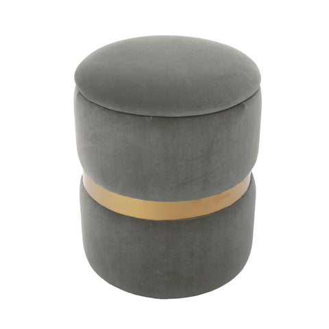 Ava Storage Ottoman, (13"x13"x15")