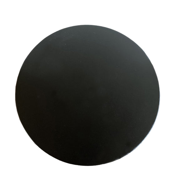 Luna Black Modern Coffee Table, Lux, (15x15x18)"