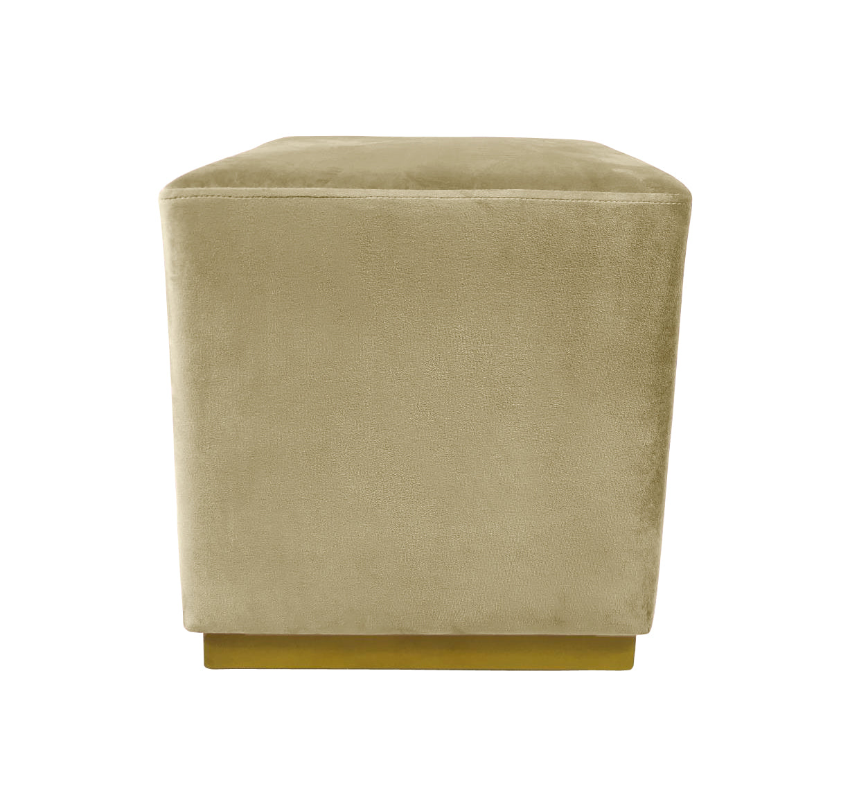 Modern Vicky Square Velvet Ottoman, (15.5"x15.5"x16.5")