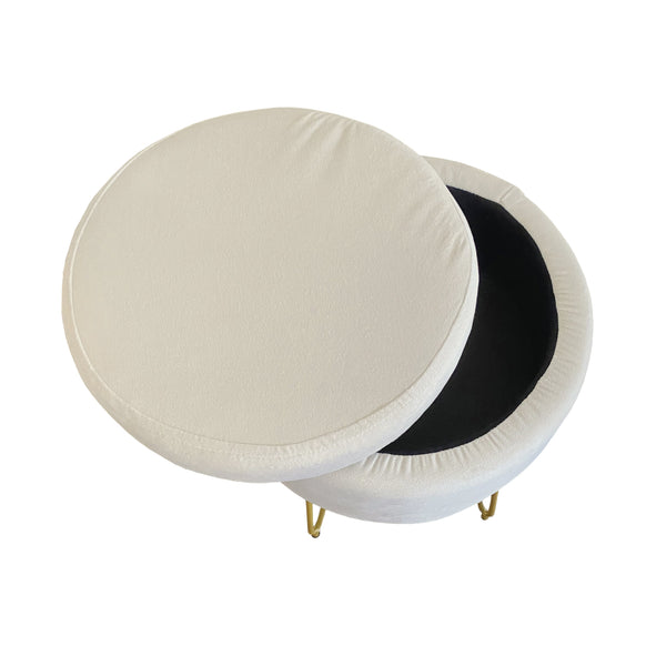 Xan Storage Stool, (13"x13"x17.5")