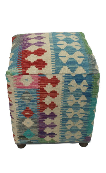 Sangat Ottoman Archere, Beige (16"x16"x20")