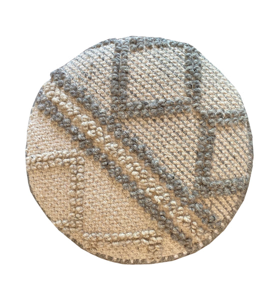Millie  Stool, Grey (16"x16"x16")