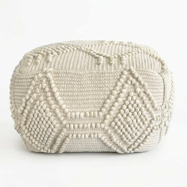 Ivy Floor Wool Pouf