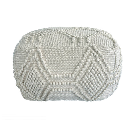 Ivy Floor Wool Pouf