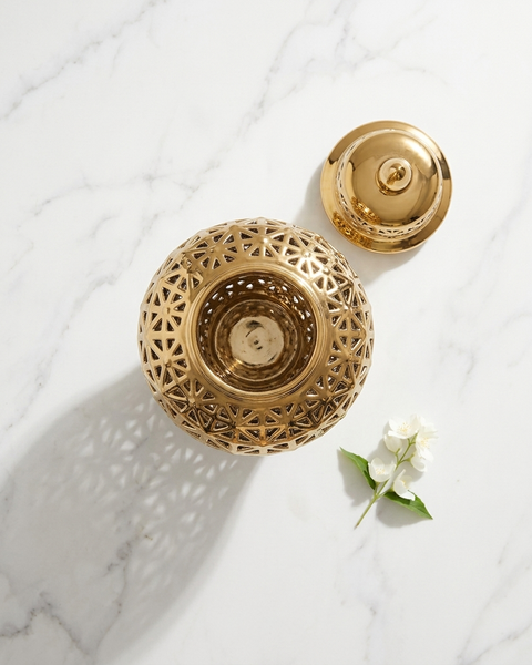 Aria Gold Ginger Jar (Multiple sizes)
