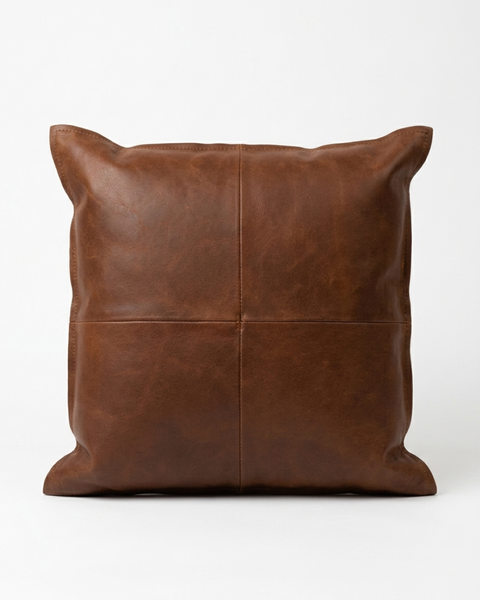 Sophie Throw Pillow, Brown (18"x18"x4")