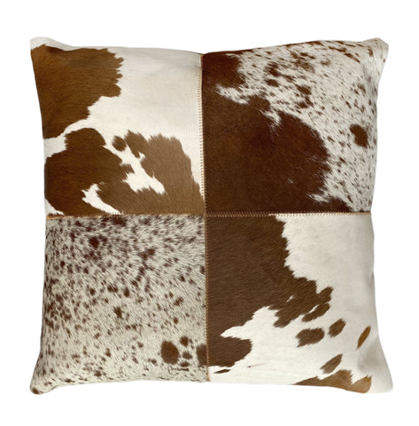 Connor Throw Pillow, Brown/Ivory (20"x20"x4')
