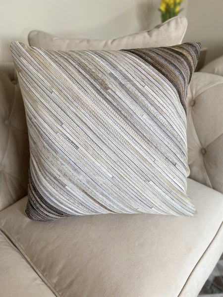 Remi Throw Pillow Ivory/Brown/Grey