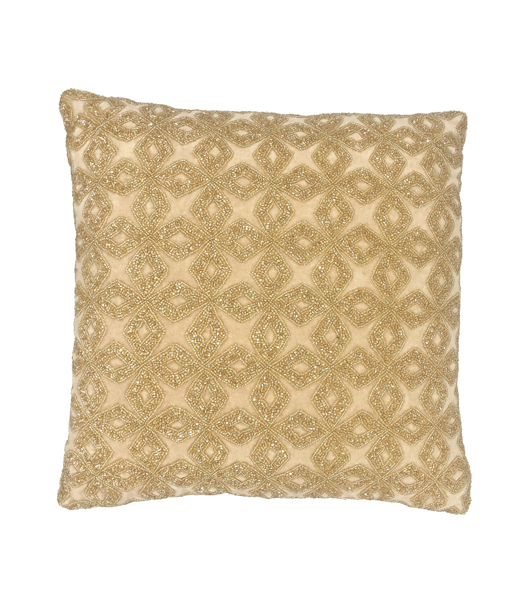 Bari Throw Pillow, Gold (18"x18"x4")