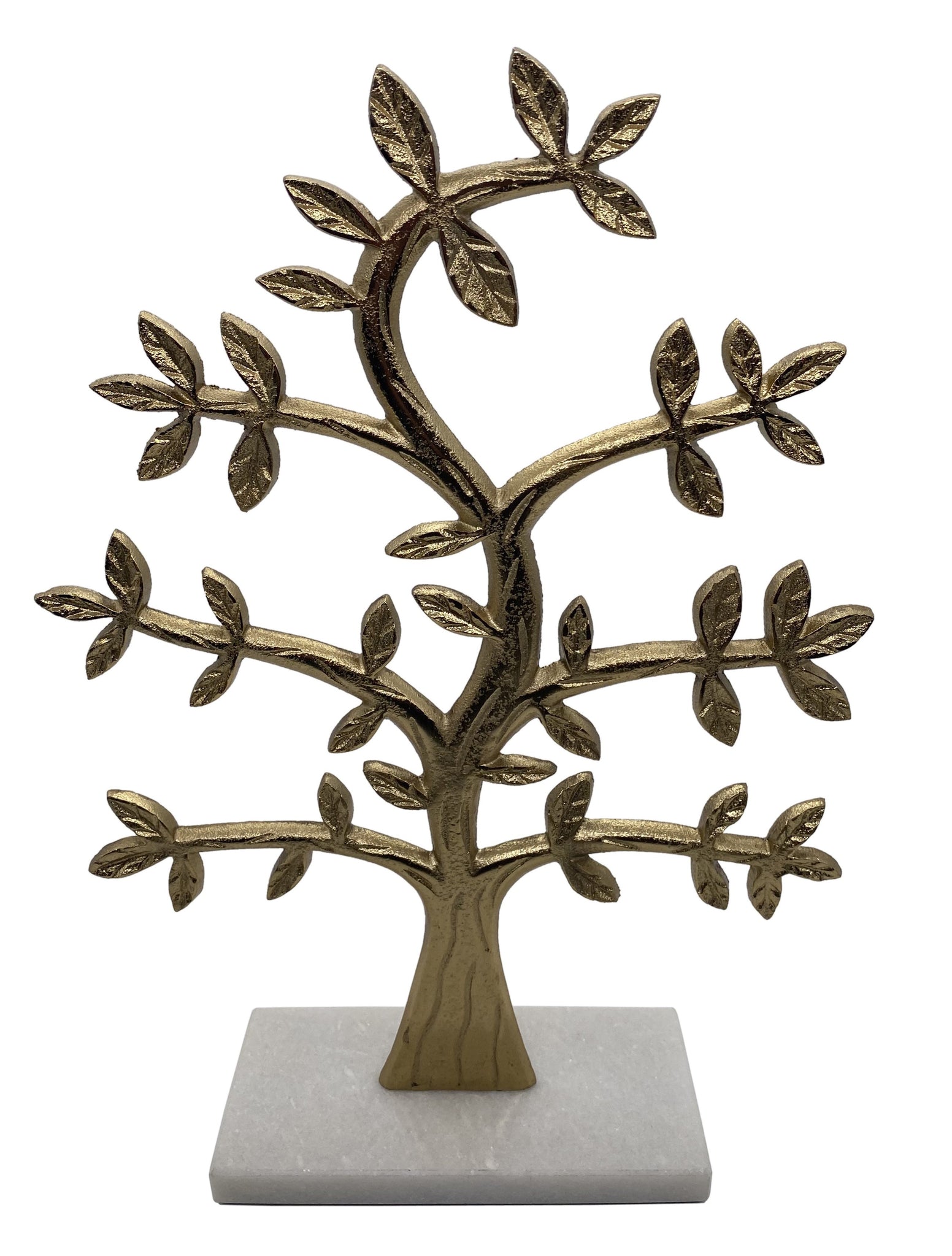 Harper  Tree w/ Marble Base , Gold (3"x6"x13")